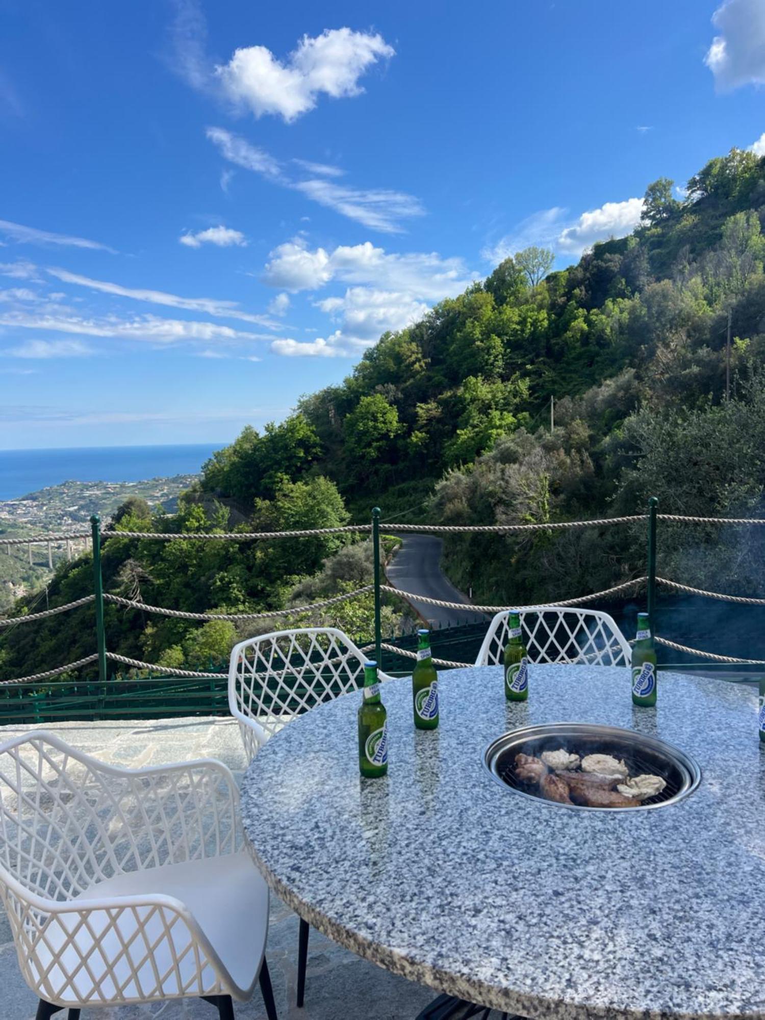 Villa Di Campagna Con Vista Mare 5 Camere Da Letto Pampara Esterno foto